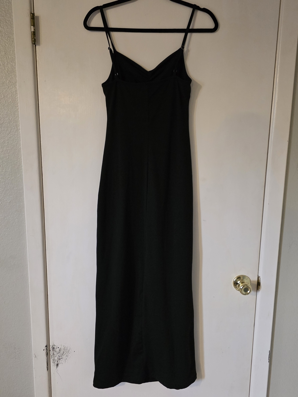 Classic Black Maxi Slip Dress